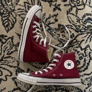 converse high tops - maroon